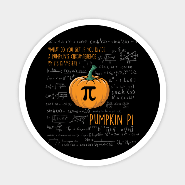 Pumpkin Pi | Pi Day| Trick or treat | Halloween gift | Spooky season gifts | Halloween Decor gifts | Funny Halloween Trick or treat | Alien Lovers Halloween | Halloween monsters | Spooky season Magnet by johnii1422